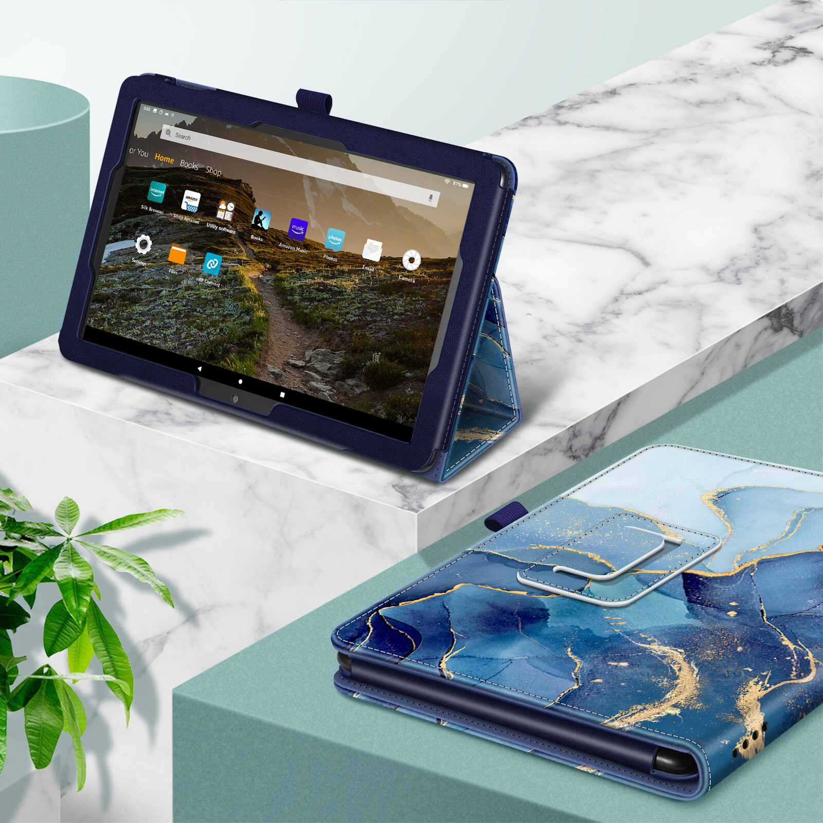 For Fire HD 10 /HD 10 Plus 11th Gen 2021 Smart Case Slim Fit Standing Cover