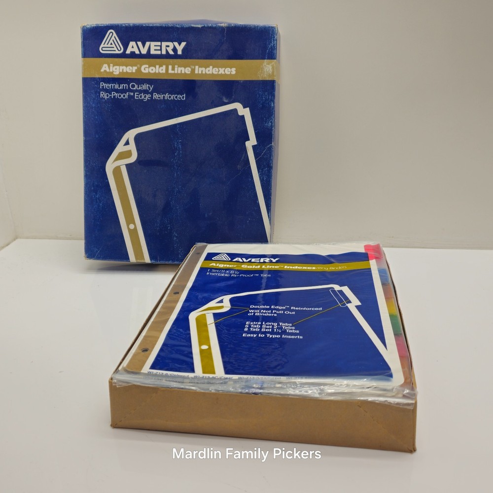 Avery Aigner Gold Line Rip-Proof Ring Binder Insertable Indexes Premium Quality