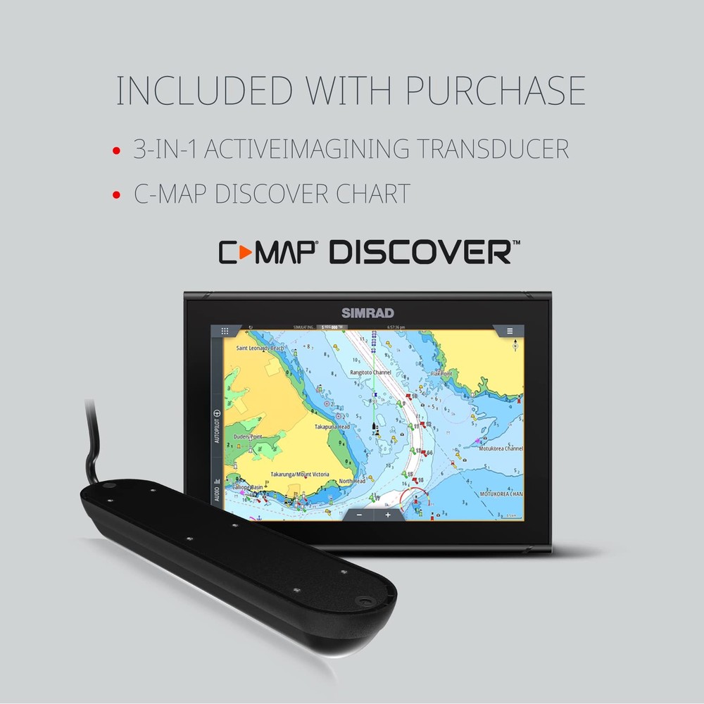 Simrad GO9 XSE Chartplotter and Fishfinder with 83/200 Transom Mount Transduc
