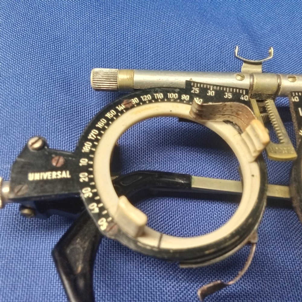 Vintage German Optometric Trial Frame–Universal Messbrille–Adjustable Axis & PD