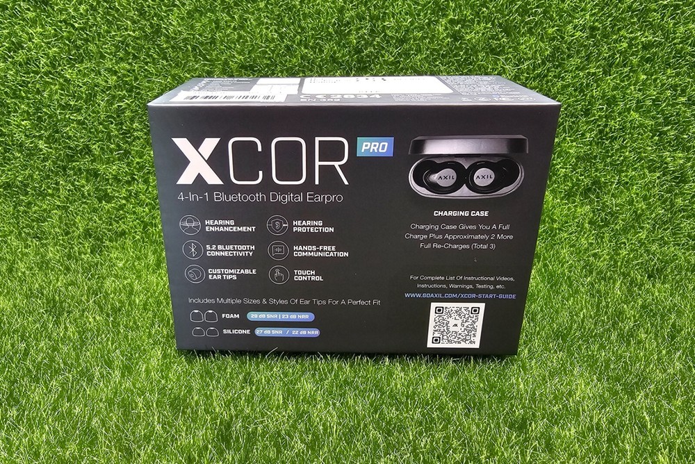 AXIL XCOR PRO Wireless Tactical Earbuds w/ Touch Controls & Bluetooth, Black