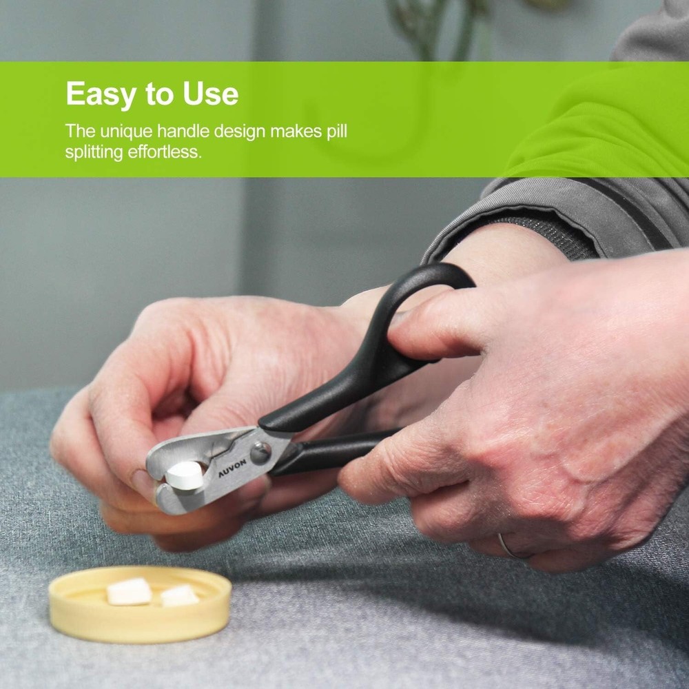 Scissors-Shaped Pill Cutter, Sharp Blade Pill Splitter For Easily Dividing Vit