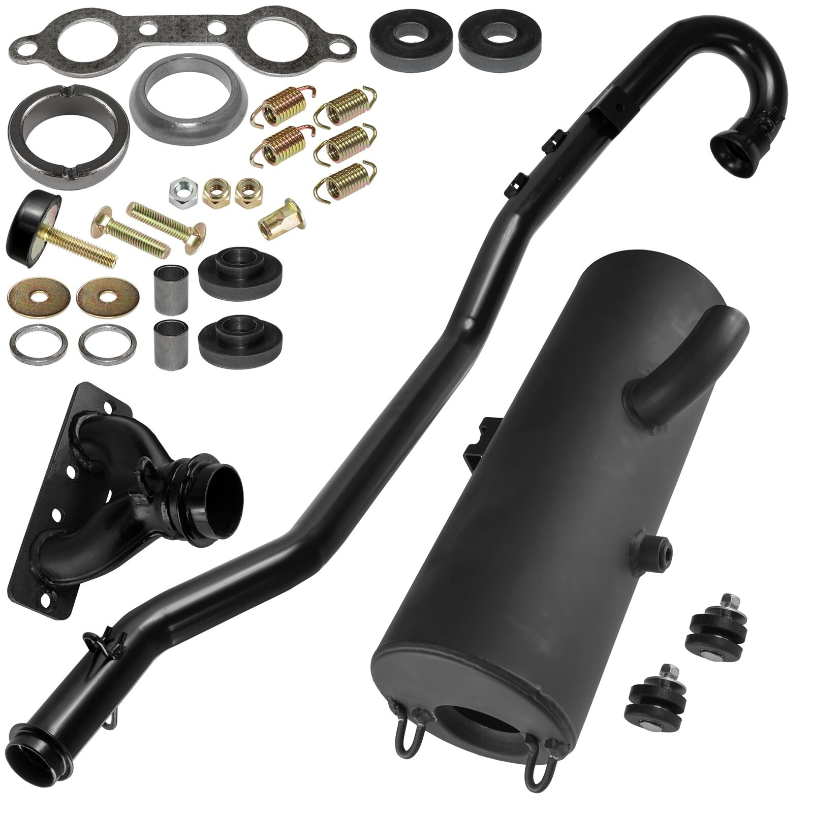 Exhaust Muffler Header Pipe kit w/ Hardware For Polaris Sportsman 800 EFI 2007