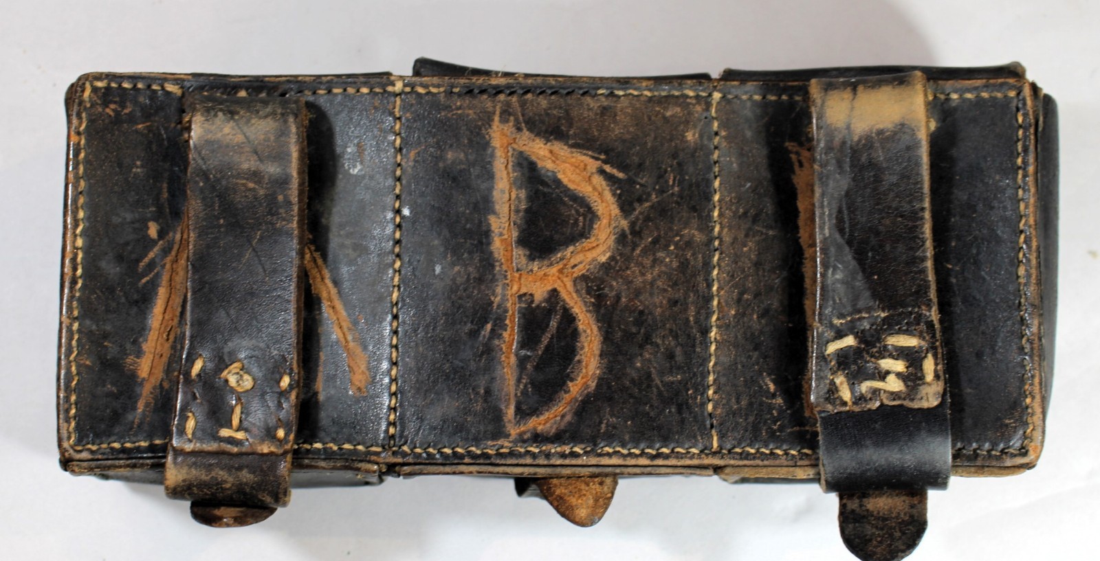 Spanish Civil War Era Leather Mauser Ammunition Pouch c. 1938