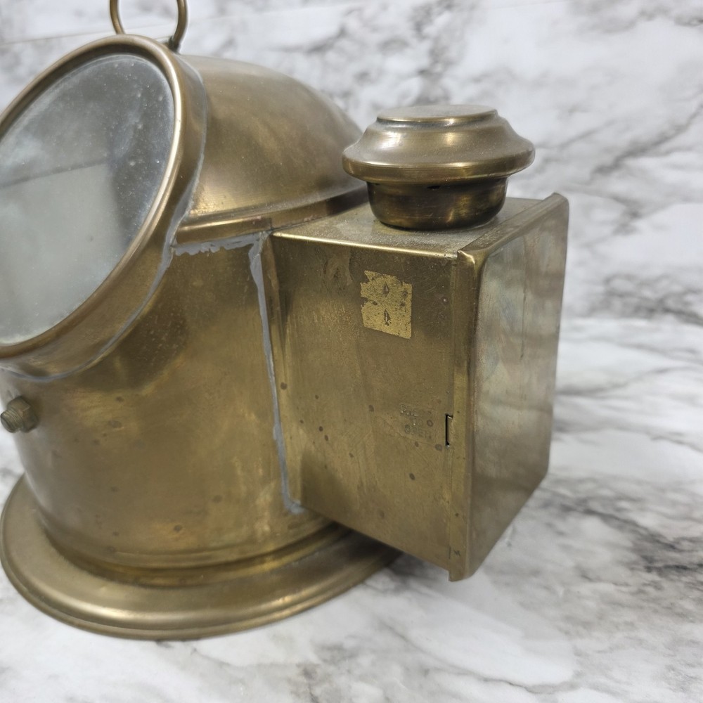 SHIP BINNACLE brass w/latern feature Solid Brass Read Description