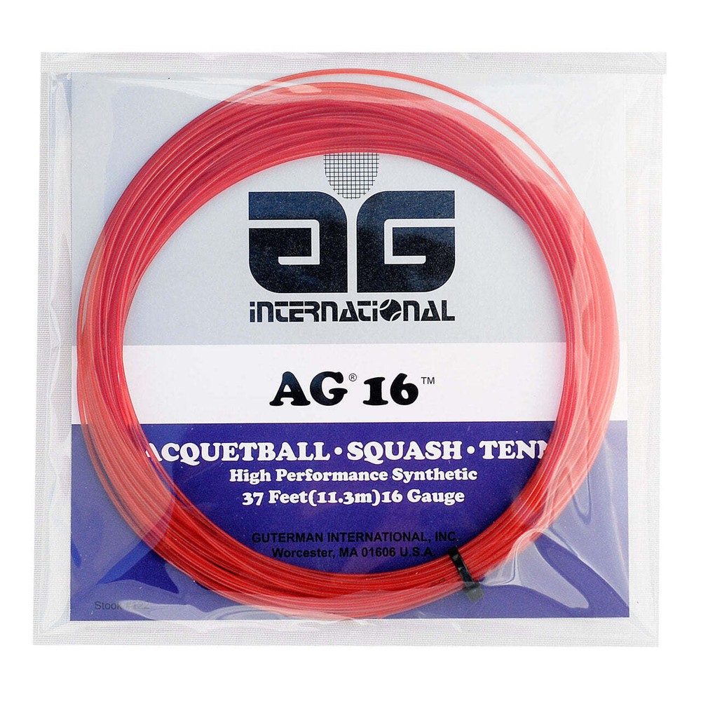 AG 16 Synthetic Gut String Set-16-Red