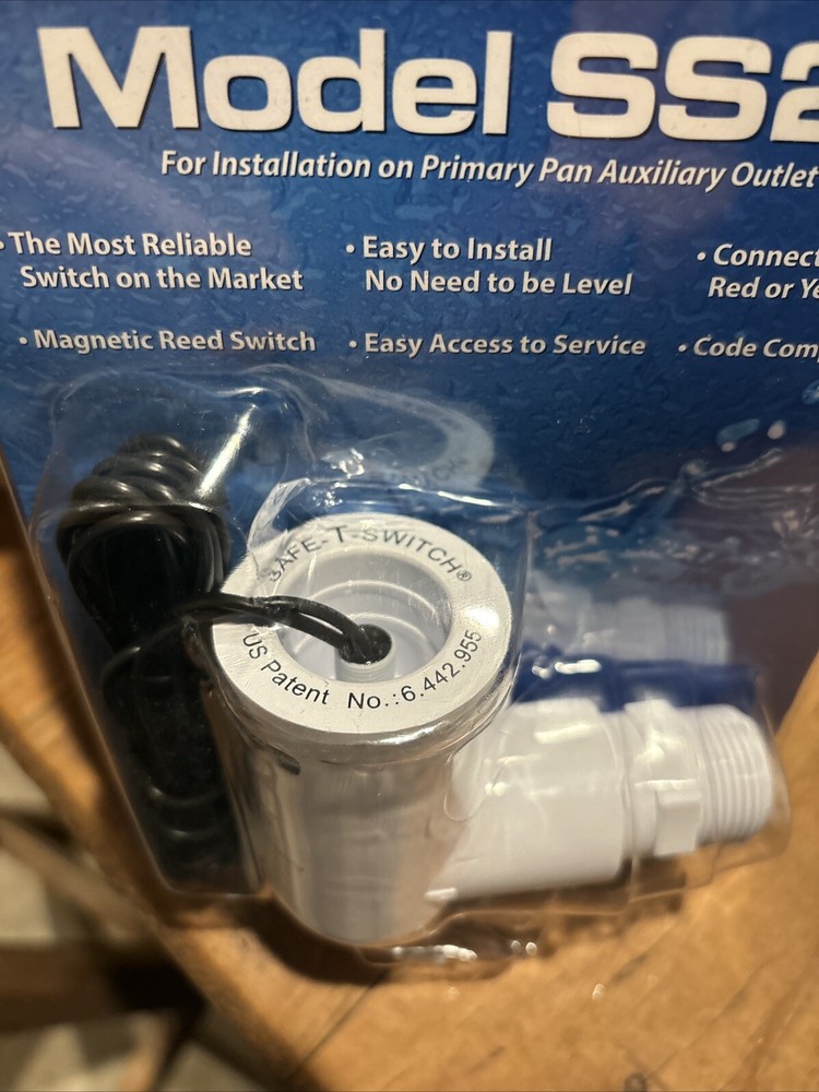 SAFE-T-SWITCH MODEL SS2 Condensate Overflow Shut Off Switch