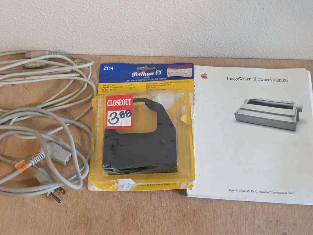 Apple IIc Computer System w/ ImageWriter II Printer, Drives, Manuals, Tested