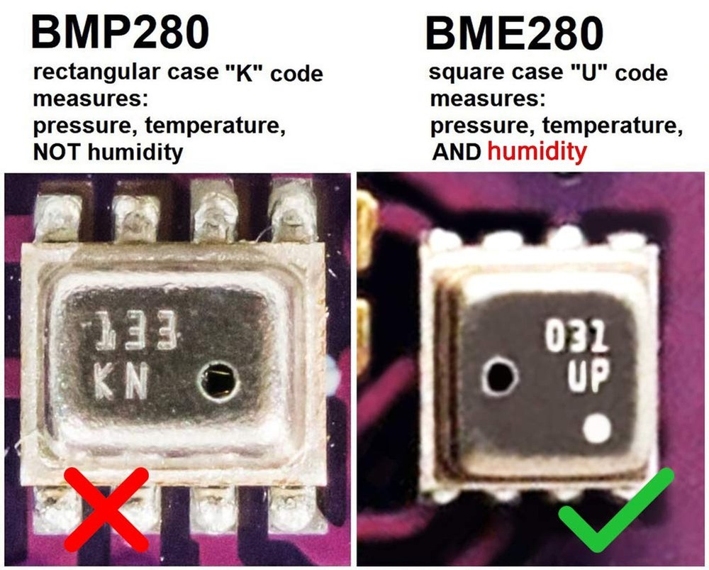 KeeYees 3pcs BME280 Digital 5V Temperature Humidity Sensor Atmospheric Barome...