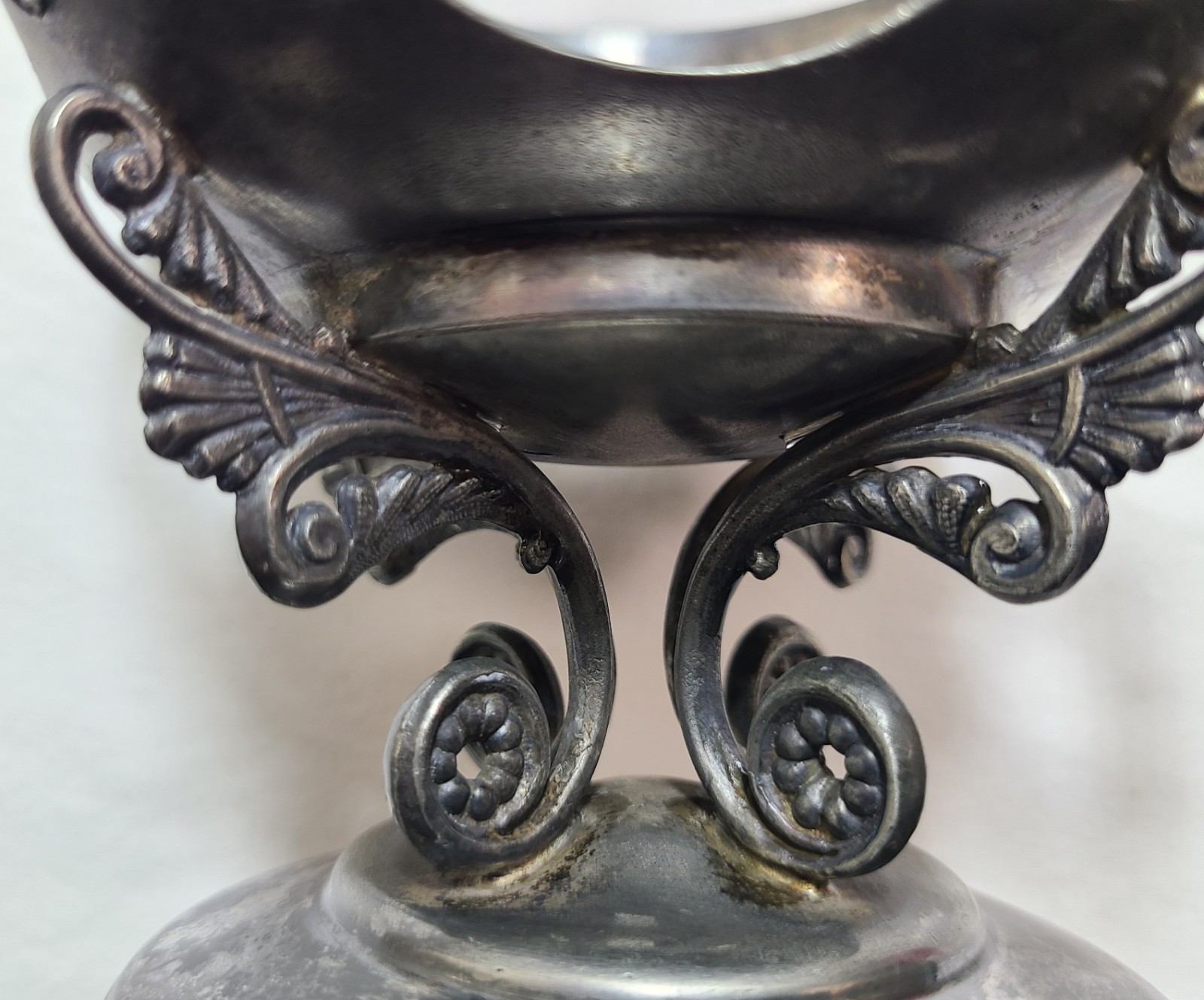 Antique Webster Silverplate Cranberry Thumbprint Glass Candy Dish Lid Victorian