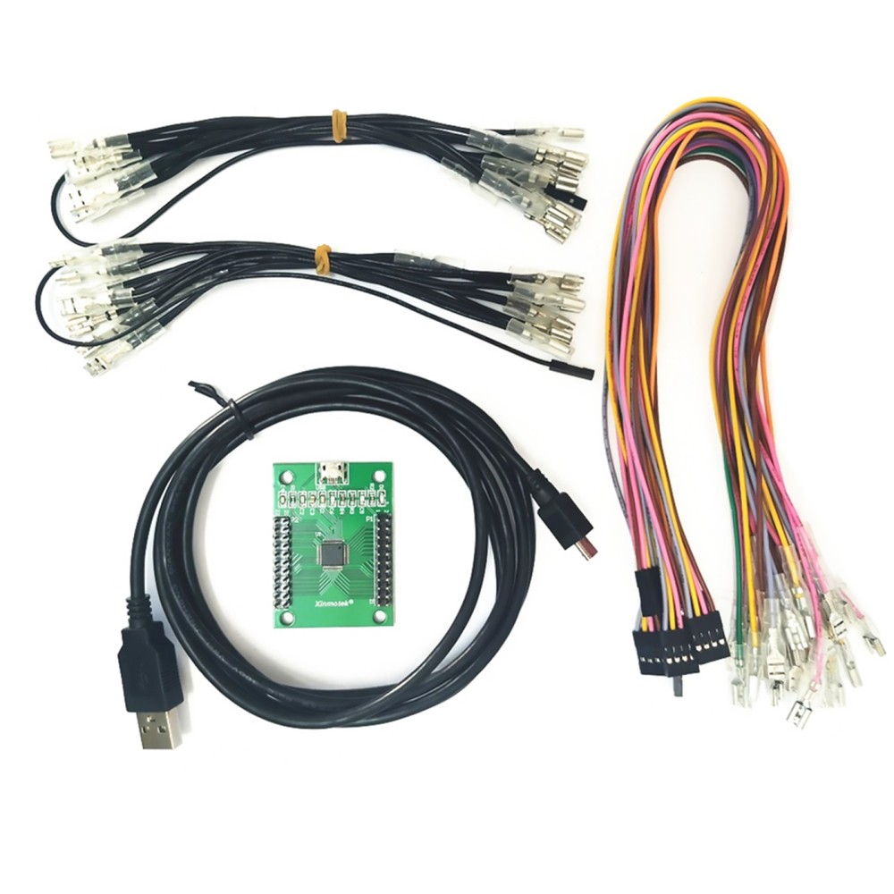 Arcade Encoder to USB Controller 187  Wiring 2 Players DIY Kit For Mame PC PS3 B