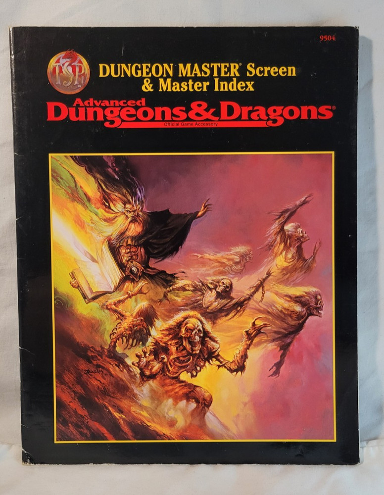 AD&D: Dungeon Master Screen & Master Index (TSR 9504)