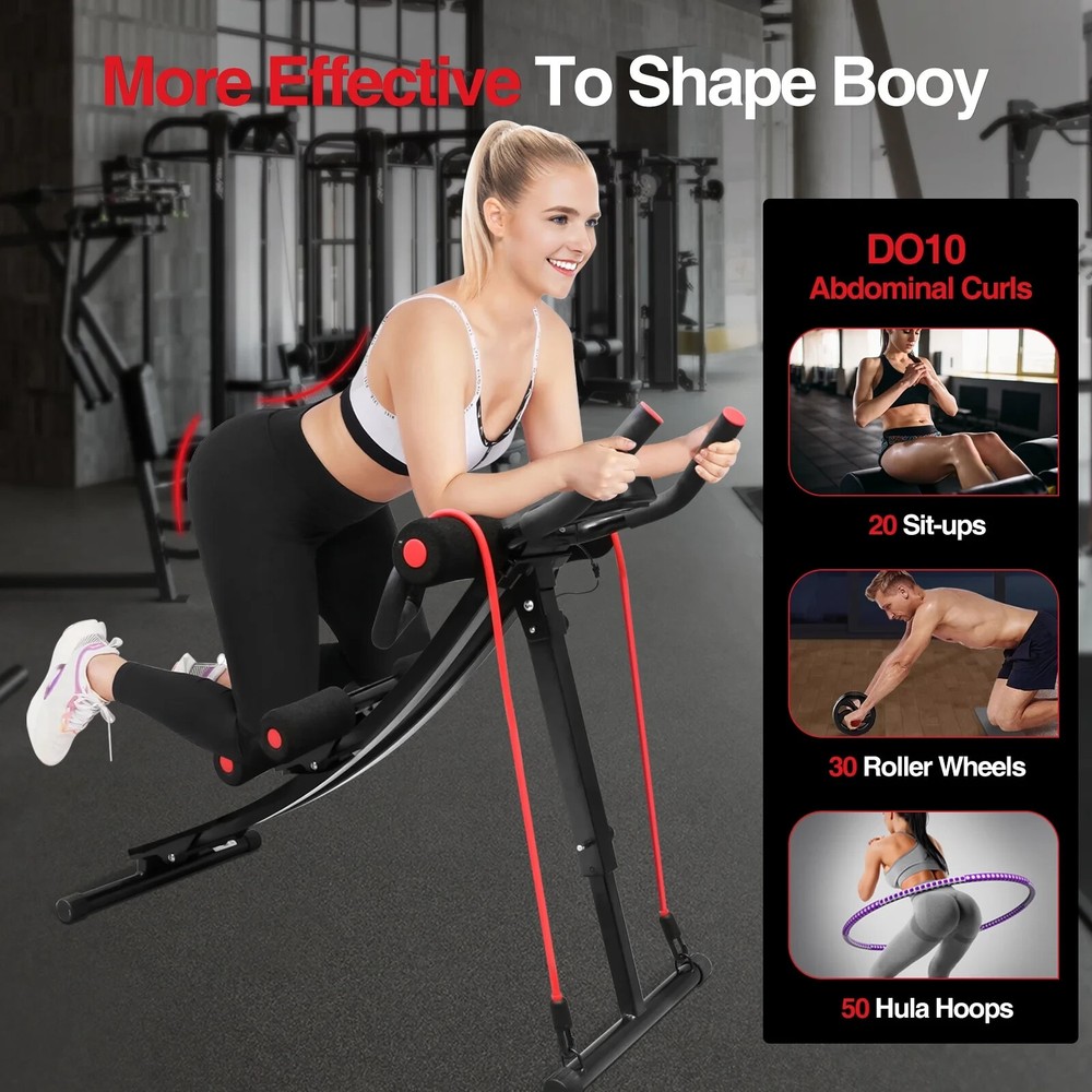 FOLDABLE VERSATILE AB & FULL BODY WORKOUT MACHINE - NEW & SHIPS FREE!