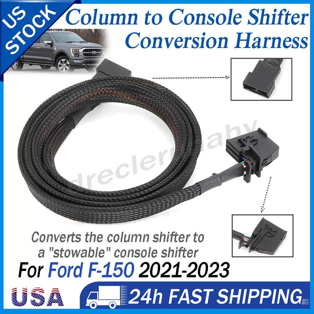 For 2021-2025 Ford F150 Conversion Harness Column to “STOWABLE” Console Shifter