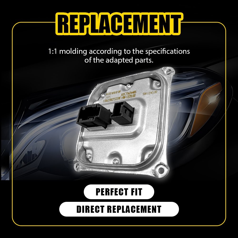 2x New LED Headlight Voltage Regulator Module Fit Mercedes Benz E400 E550 E63