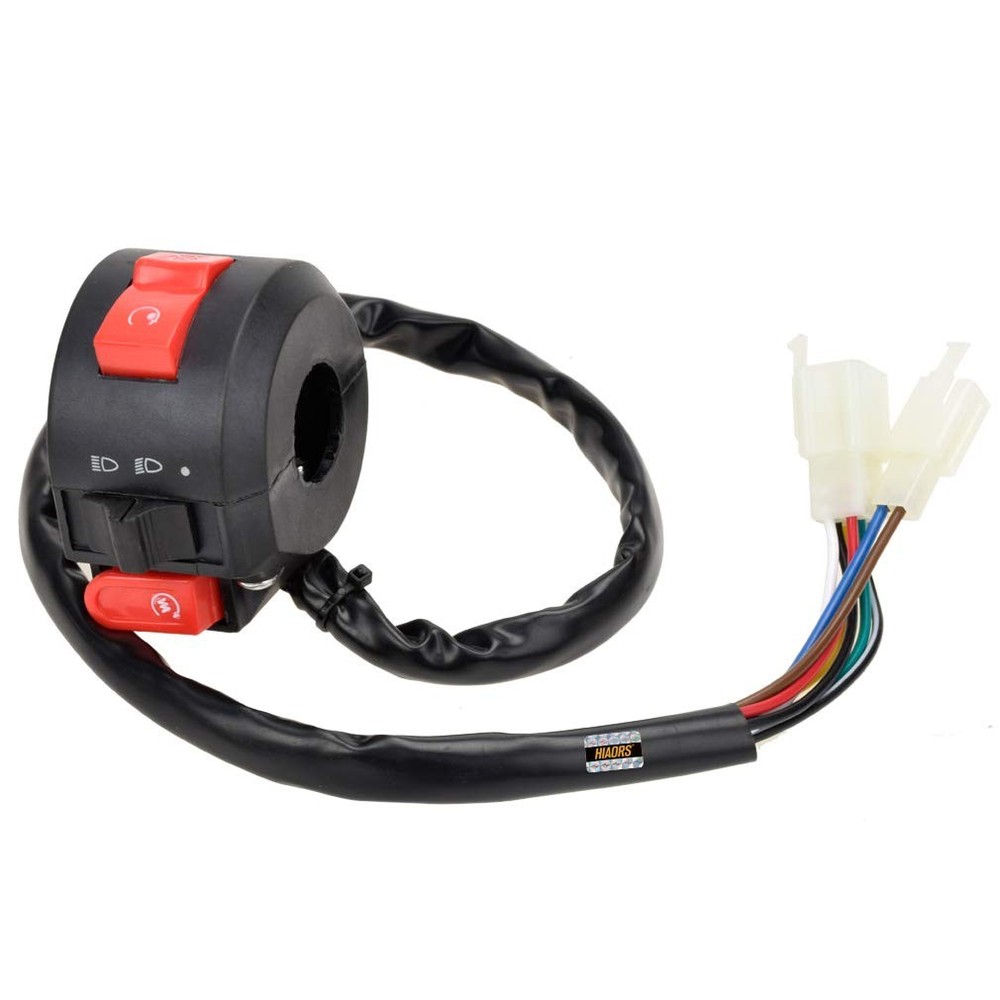Left Kill Light Starter Switch 8 Wire 3 Function For 50cc 70cc 90cc 110cc 125cc