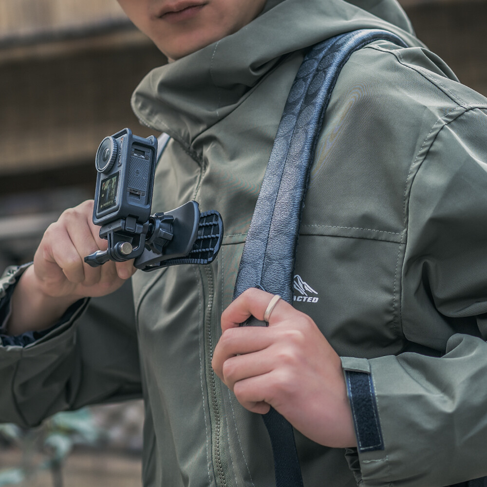 Universal Backpack Shoulder Strap Mount Clip For Gopro , DJI Osmo Action