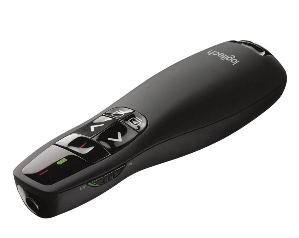 LOGITECH R400 Laser Presentation Remote BLACK Wireless 15 Meters MISSING CASE