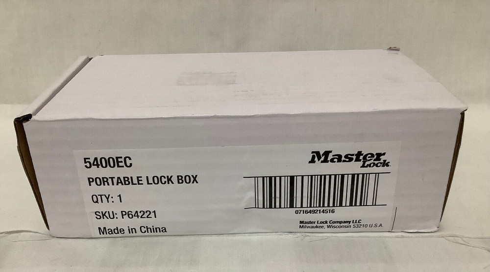 New Master Lock 5400EC 5 Key Capacity Portable Lock Box