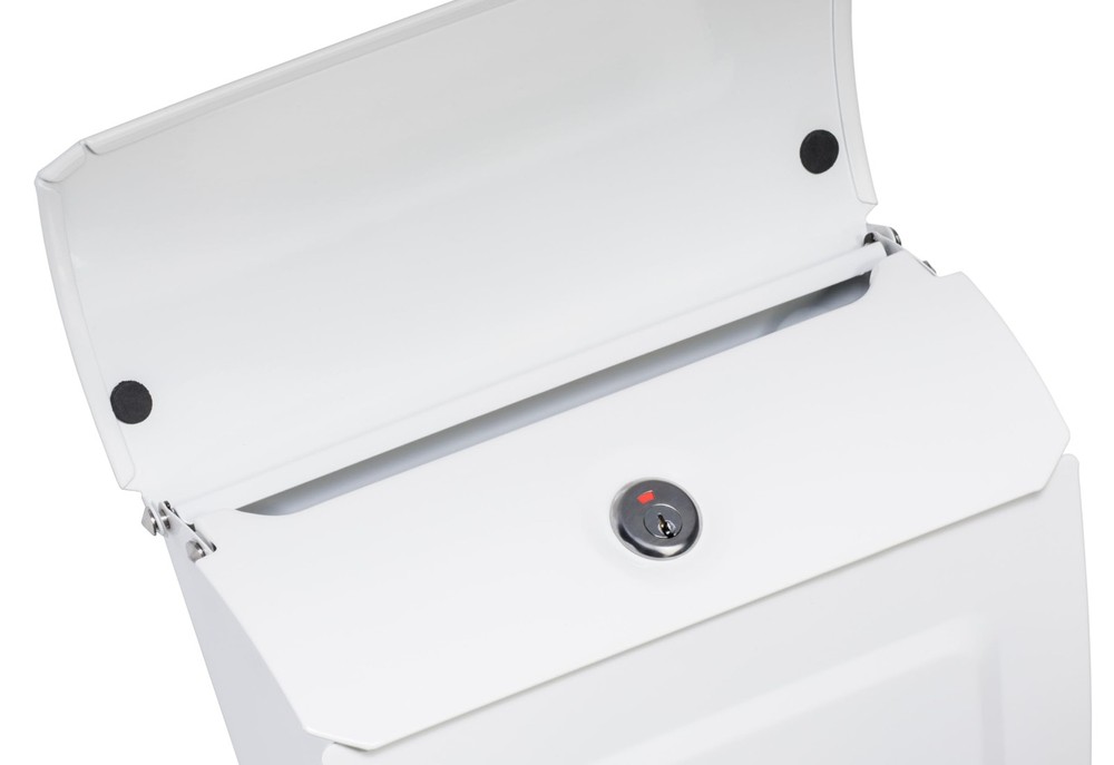 Architectural Mailboxes Aspen™ Locking, Vertical Wall-Mounted Small, White