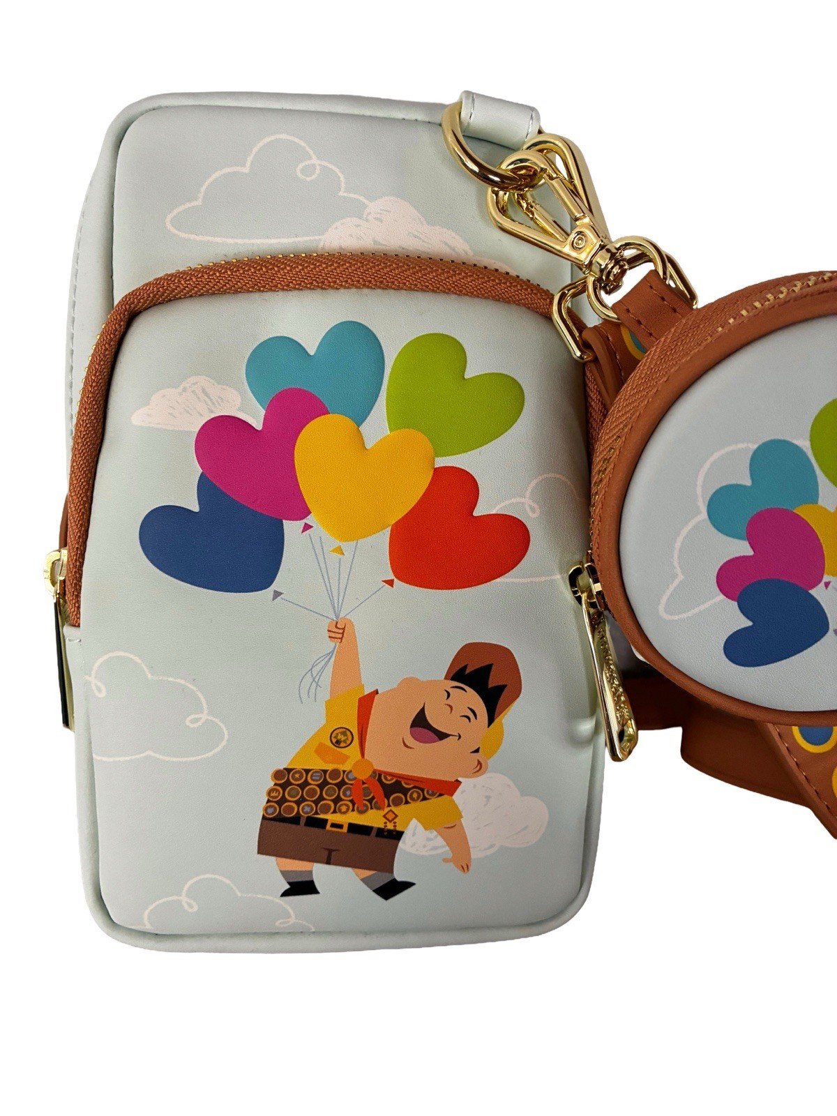 Loungefly Disney Pixar Up Russell Balloon Crossbody Bag w Coin Purse