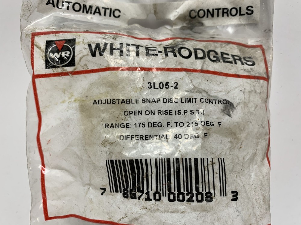 Emerson 3L05-2 Adjustable Snap Disc Limit Control