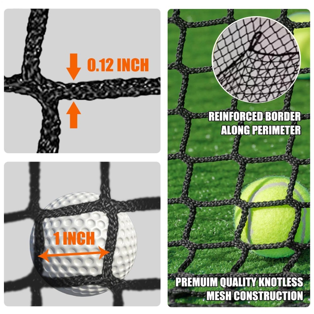 10X10X10FT Golf Driving Cage Practice Net 2 Layer For Swing Hitting Kit