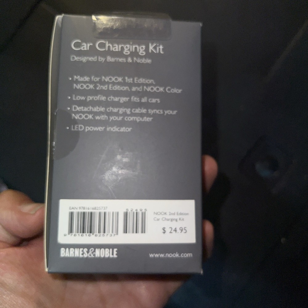 Barnes & Noble Nook Car Charging Kit NB1