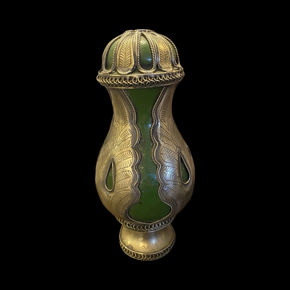 Antique  Metal & Ceramic Urn/Vase