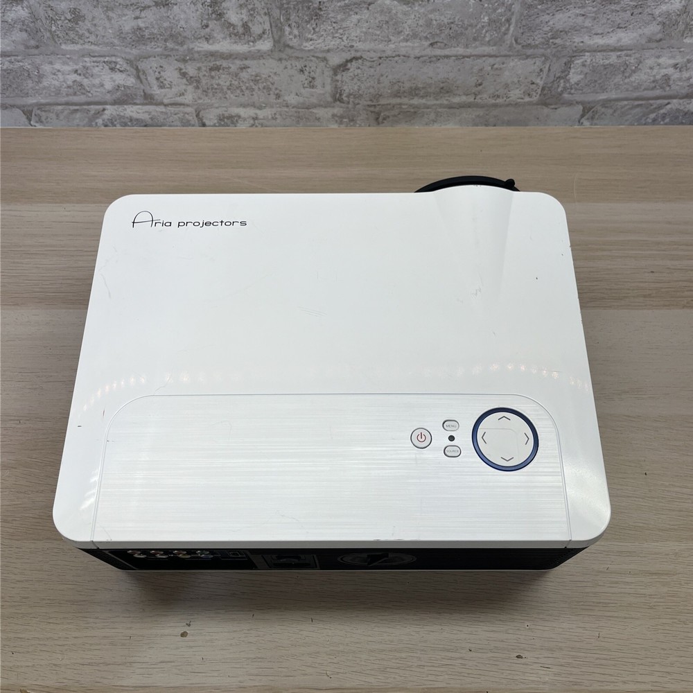Aria Projector | Model: AP-1000 | Lightweight | White | HD HDMI PC-RGB Component