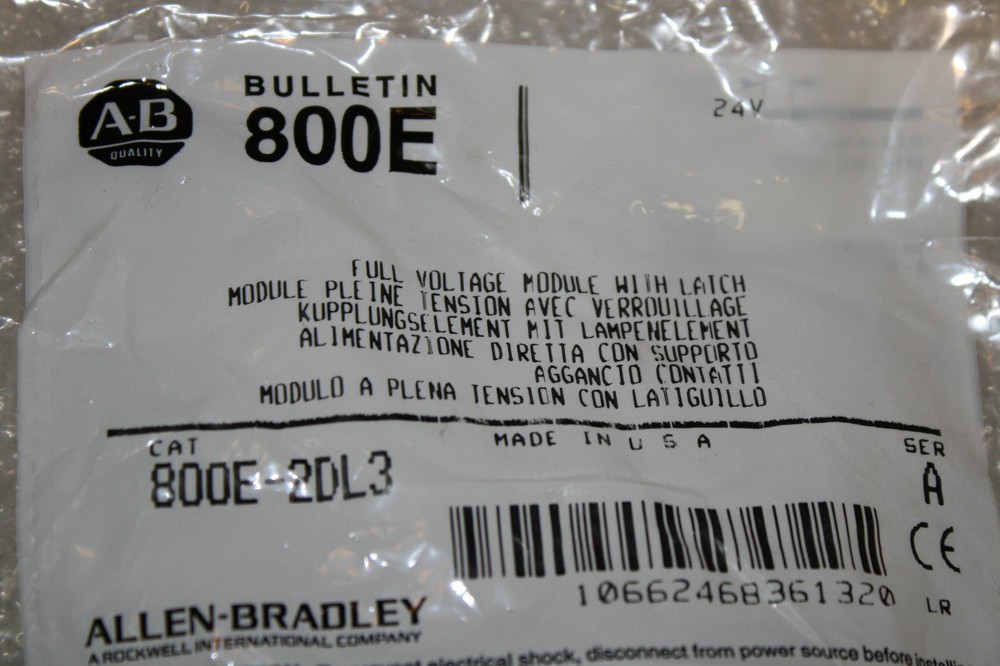 Allen Bradley 800E-2DL3 Light Module, 24VAC/DC 800E2DL3