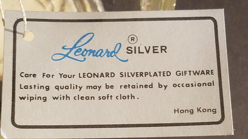 NEW IN BOX Jam Dish Leonard Silver Silver Plated & Crystal Ladle (MISSING SPOON)