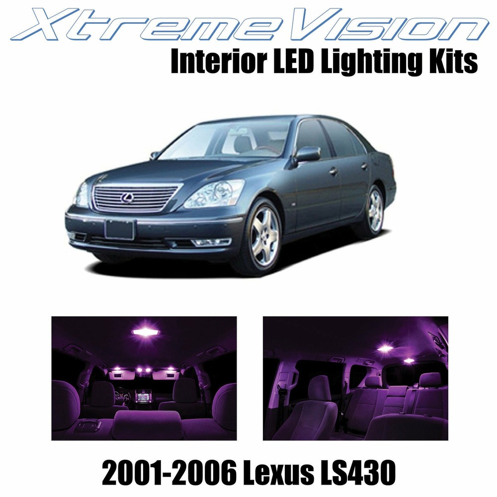 XtremeVision Interior LED for Lexus LS430 2001-2006 (9 PCS) Pink