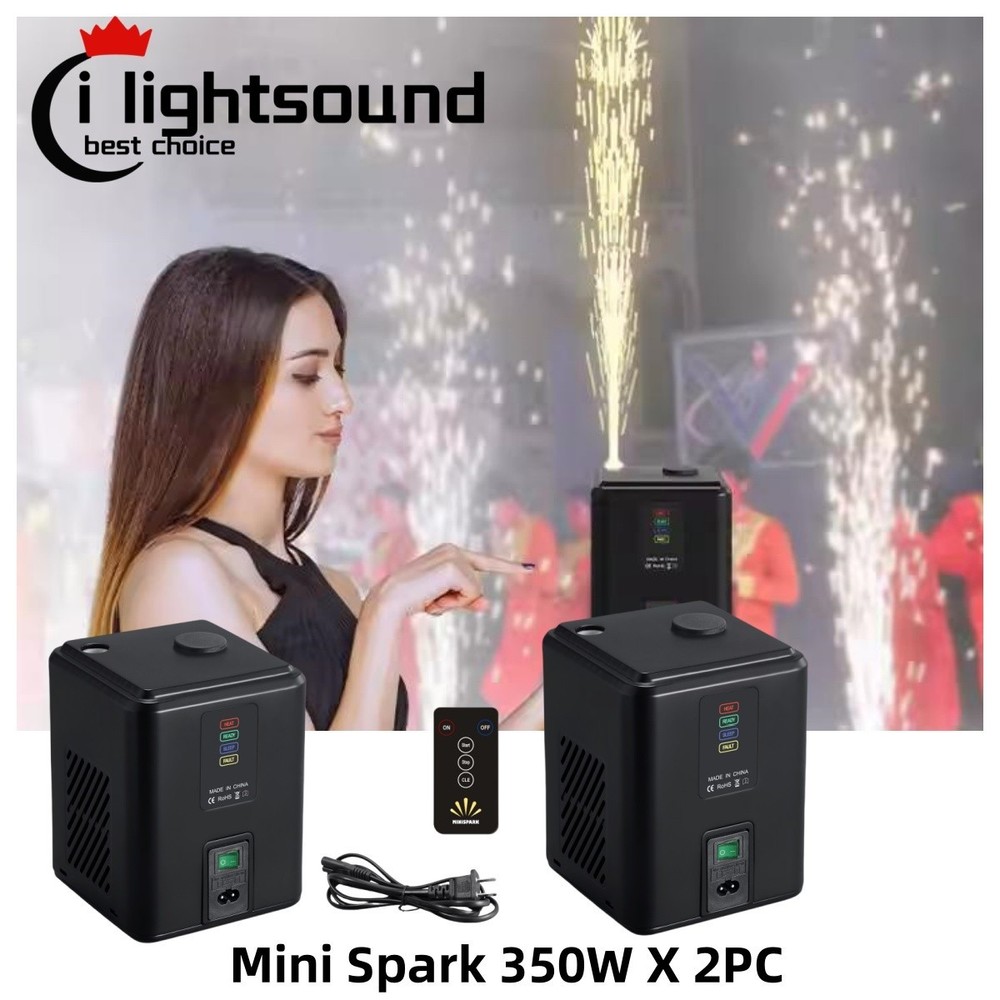 2pc Mini Cold Pyro Fireworks Machine 350W Cold Sparkler Machine Fast Ship