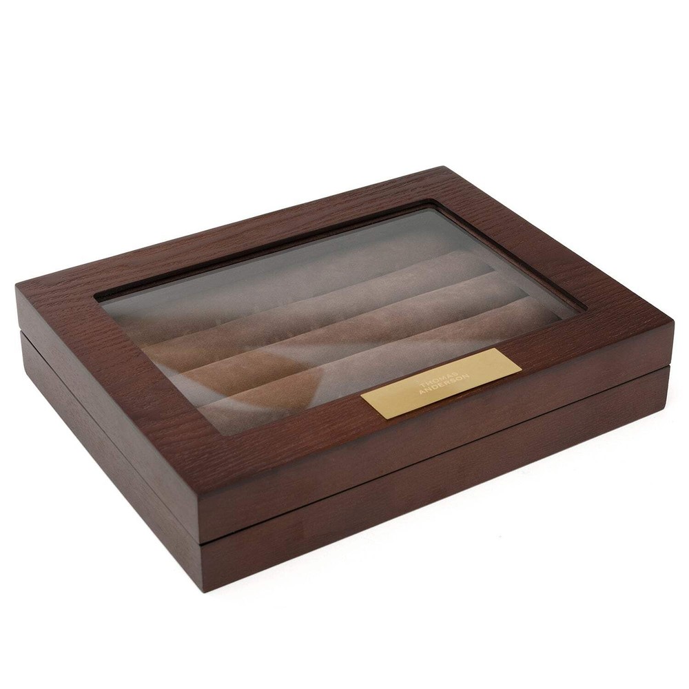 Espresso Cufflinks Collector's Case - 36 pairs