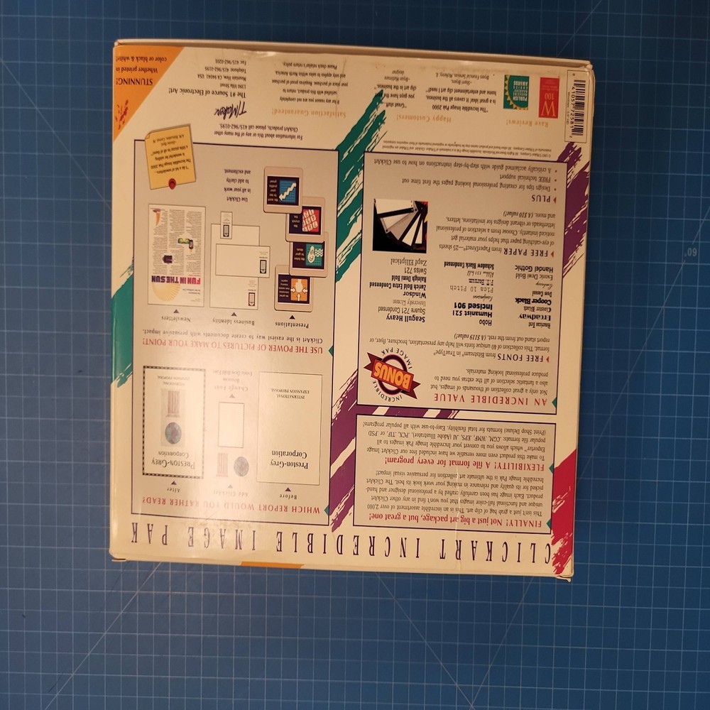 ClickArt Incredible Image Pak 2000 Vintage Clip Art Software Floppy Disk Set