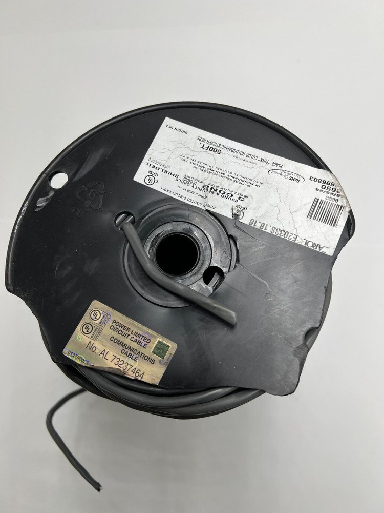 Carol E2033S.18.10 Multi-Conductor Sound & Security Cable Gray 500 Ft. L