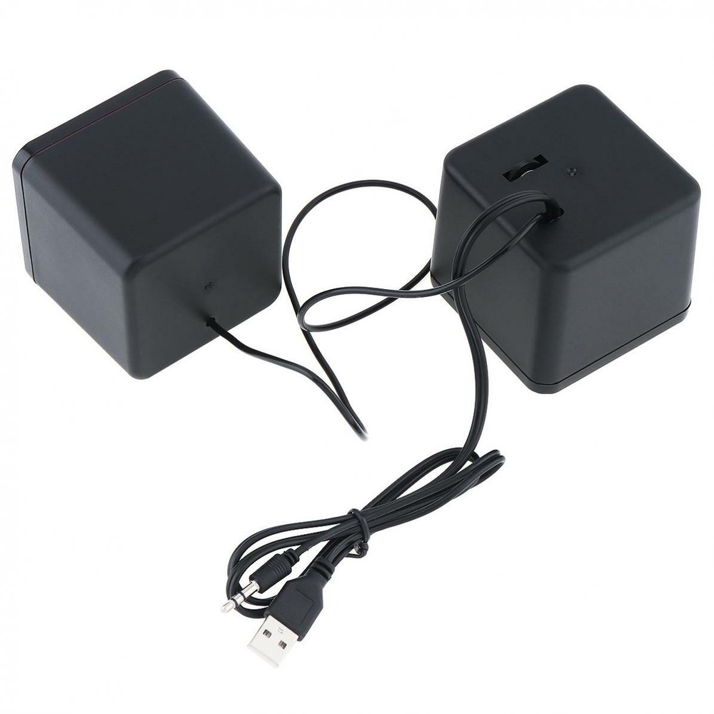Computer Speakers 2.0 Stereo Volume Control USB Powered for PC/Laptops/Desktops