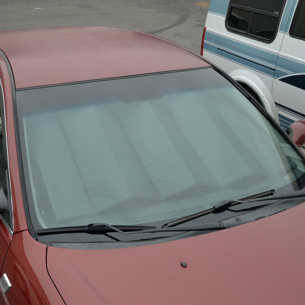 Standard Auto SunShade Foldable Metallic Black Wind Shield Reversible Shade⭐⭐⭐⭐⭐