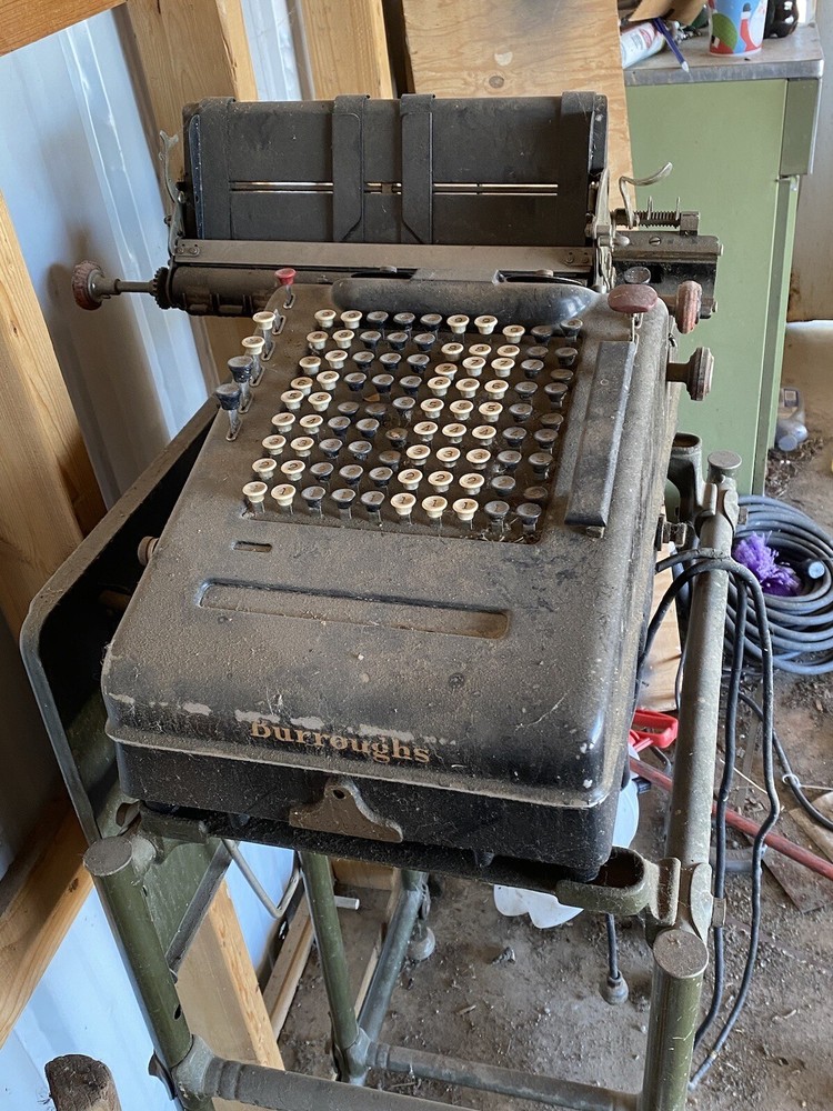 Burroughs Adding Machine with Stand