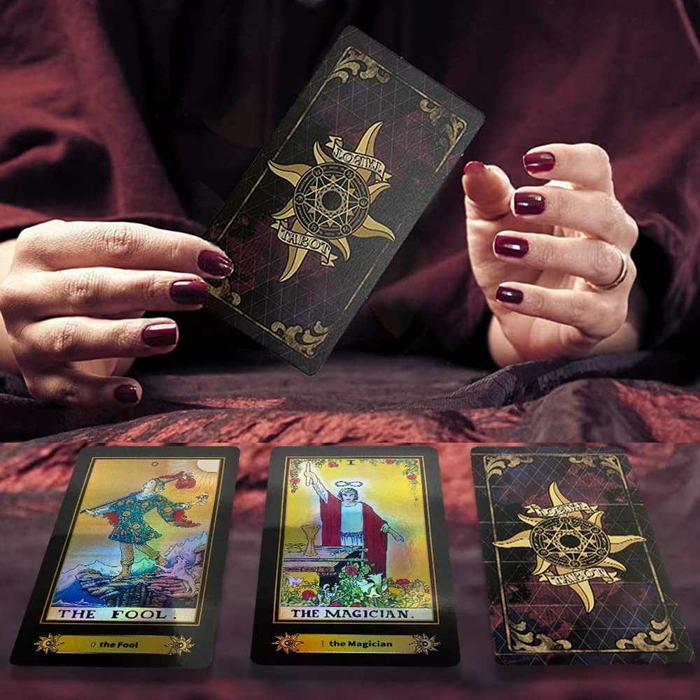 Tarot Cards Deck, 78 Holographic Classic with