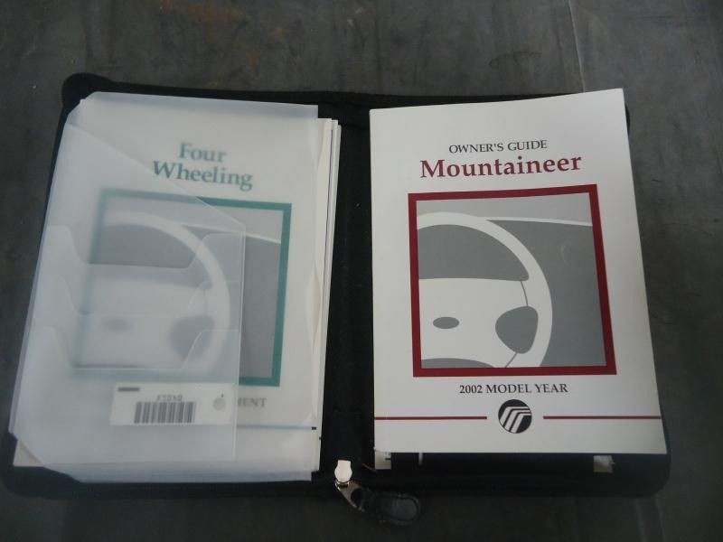 2002 MOUNTAINEER OWNERS MANUAL