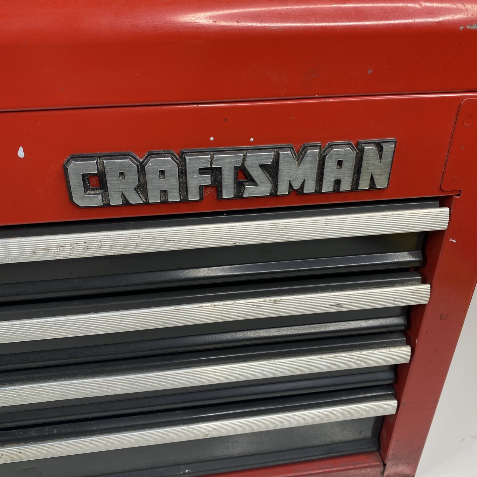 Vintage Sears Craftsman 4 Drawer Tool Box Toolbox Lockable No keys 26"x15.5"x12