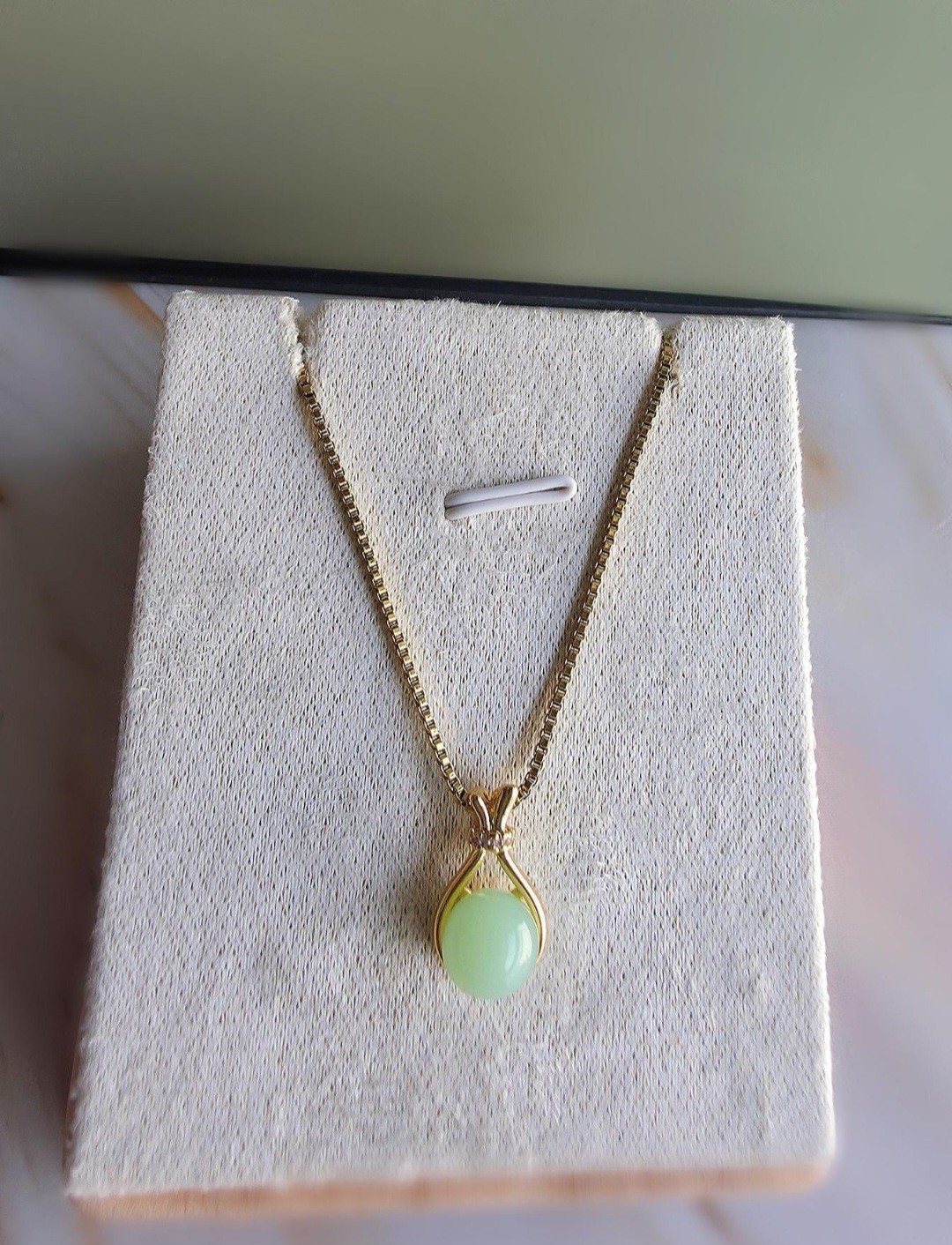 14k Jade Gold Necklace Vintage Non Tarnish Jewelry Birthday Gifts For Women