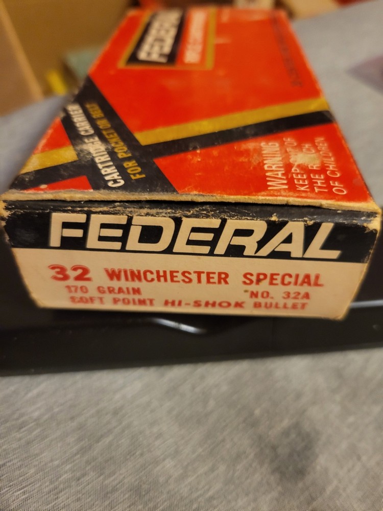 FEDERAL 32 Winchester SPECIAL Empty Cartridge Box
