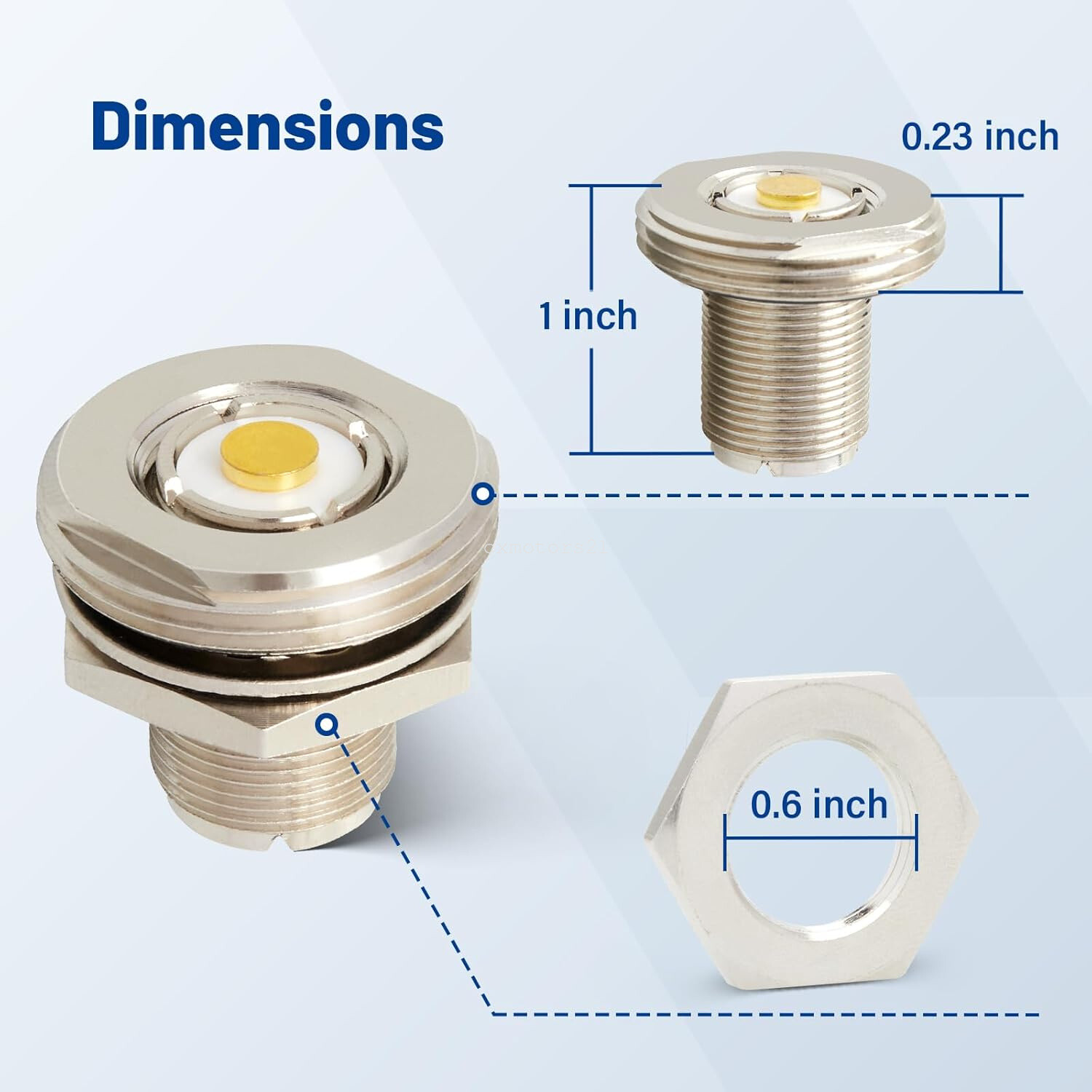 Ham Radio Antenna NMO to PL259 Female Coax Connector 5/8" Mount VHF UHF Adapter