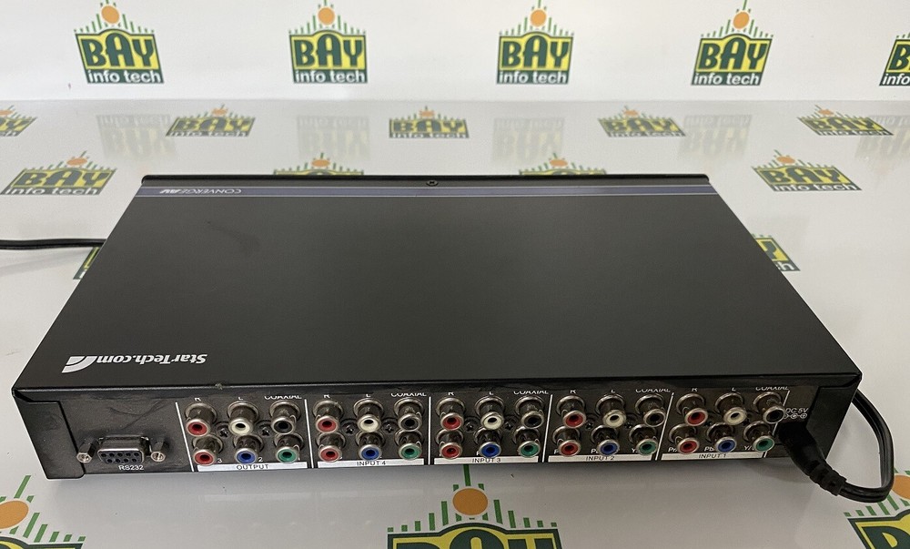 VS421CPNTA StarTech 4-Port Component Video Switch with RS-232 12 x RCA