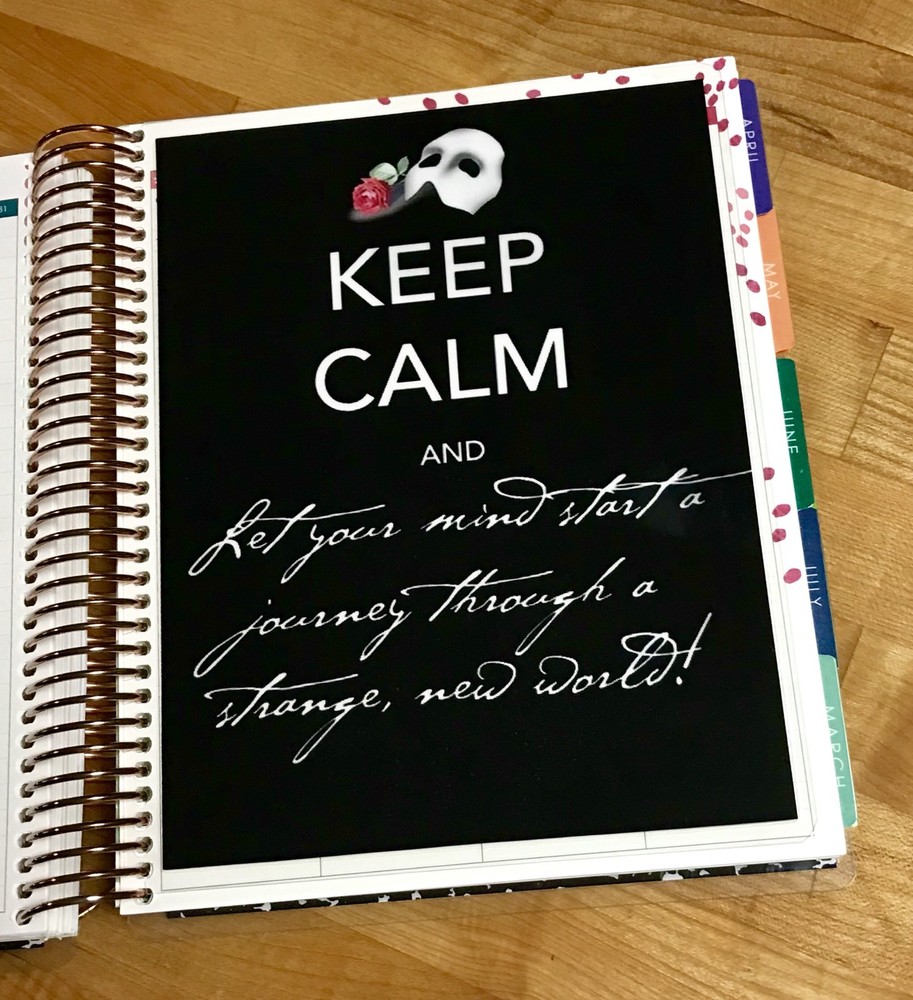 Phantom Dashboard Two-Sided Dashboard for use with Erin Condren Life Planner
