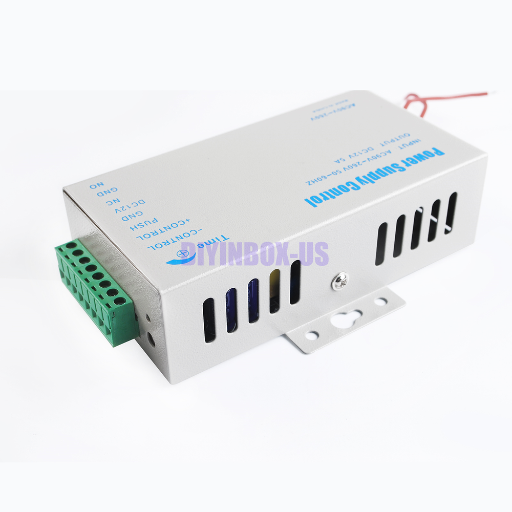 Door Access Power Supply for Entry Exit Control System Electric Lock 60W 12V 5A