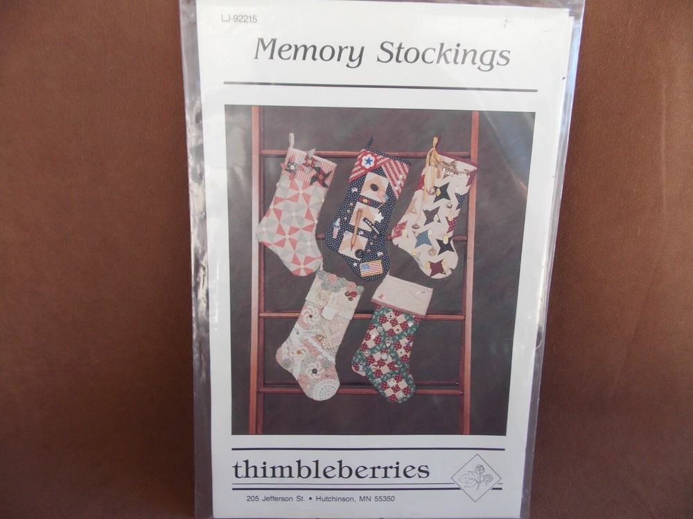 Memory Stockings Quilt Pattern LJ-92215 Thimbleberries NIP